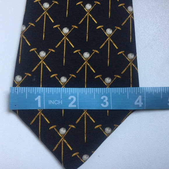 CHANEL Black and Gold Men's Tie - Picture 7 of 7